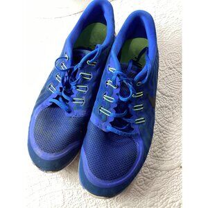 Nike Free 5.0 Men’s Running Shoes Blue Mesh Lace-Up  Athletic Sneakers Size 13
